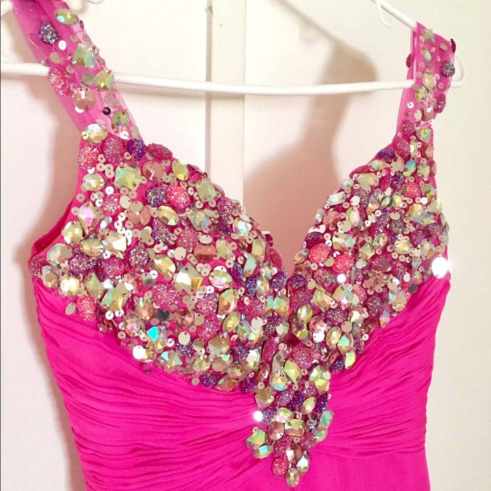 Mac Duggal beaded embellished gown
